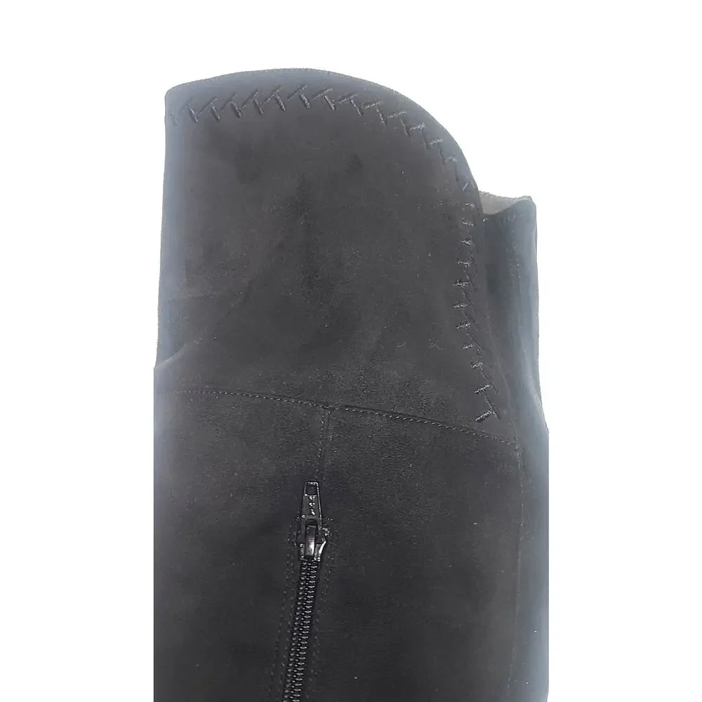 Born in California over the knee faux suede boots women's 7.5 NWOT